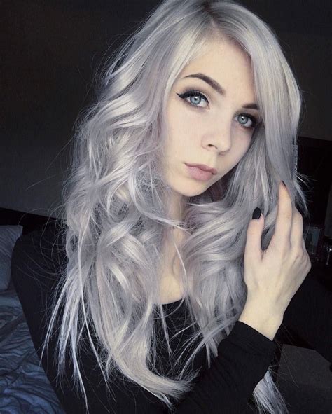 Silver girl hair tumblr